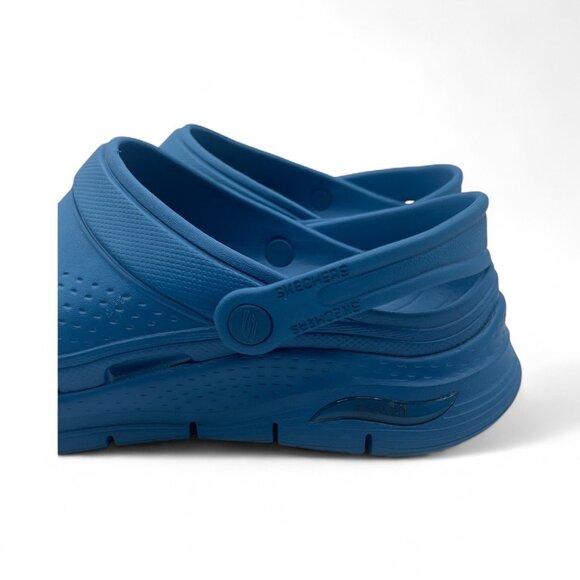 Skechers Foamies Arch Fit Valiant Slip On Clog Sandal Comfort Blue Men’s Size 11 - Picture 4 of 7